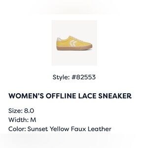 Dr. Scholl's Women's Offline Lace Sneaker in Sunset Yellow